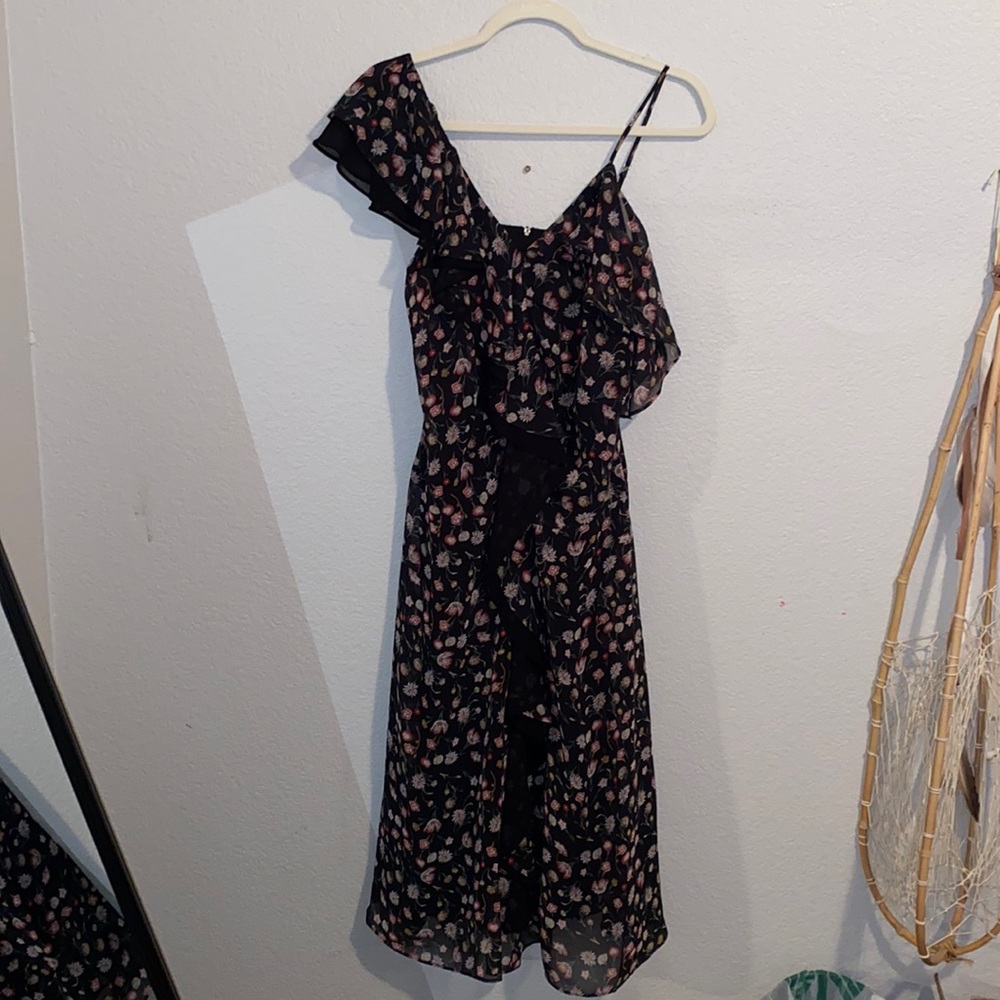 NWT-Sam Edelman Black Flower Summer Dress